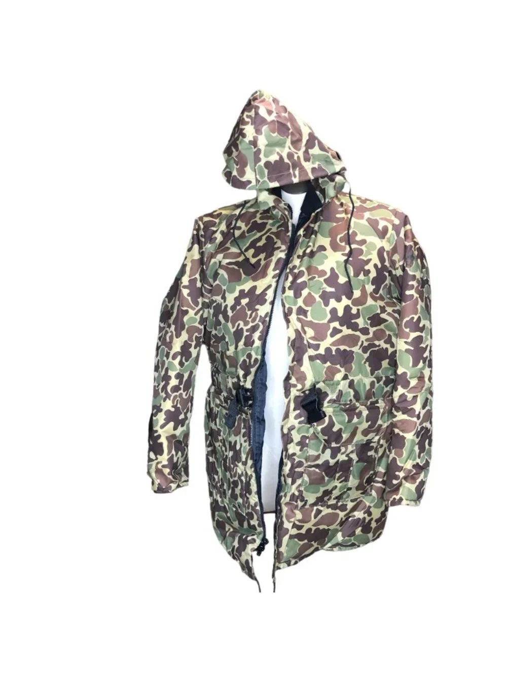 Flotation Jacket & Pants Camouflage Stearns Inc Hood Pockets Large Mens Womens
